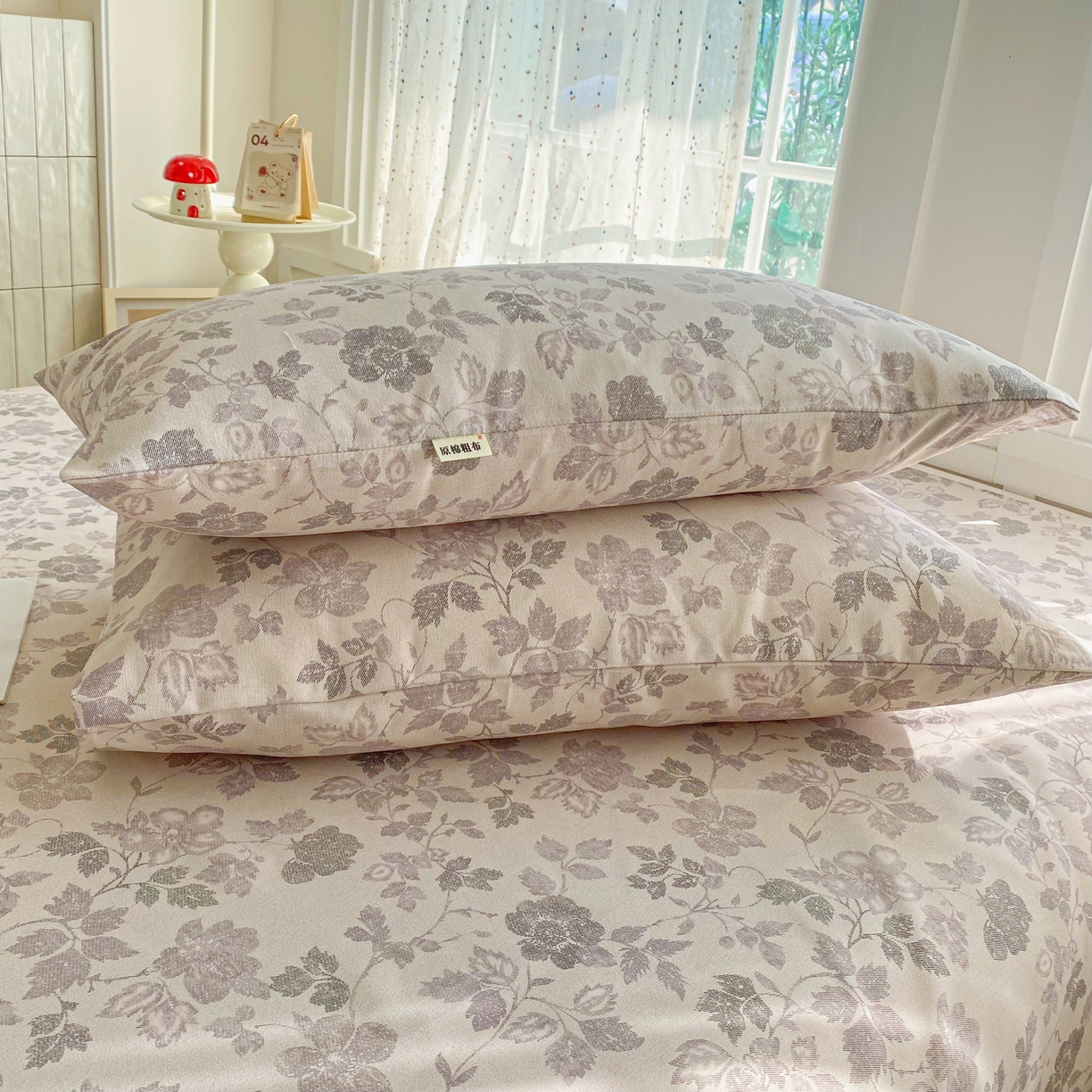 91家纺网 家纺一手货源 找家纺 首爱家纺 2026新款印花老粗布床单单品床单床单单件 墨晔