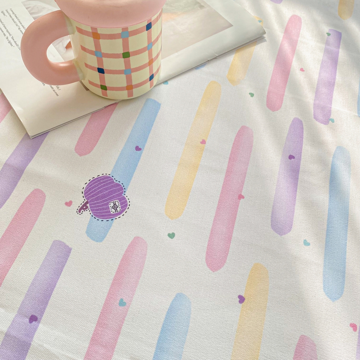 91家纺网 家纺一手货源 找家纺 首爱家纺 2026新款印花老粗布床单单品床单床单单件 南瓜