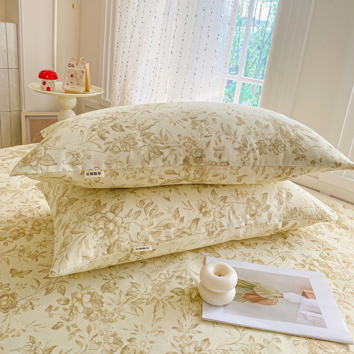91家纺网 家纺一手货源 找家纺 首爱家纺 2026新款印花老粗布床单单品床单床单单件 晴栀