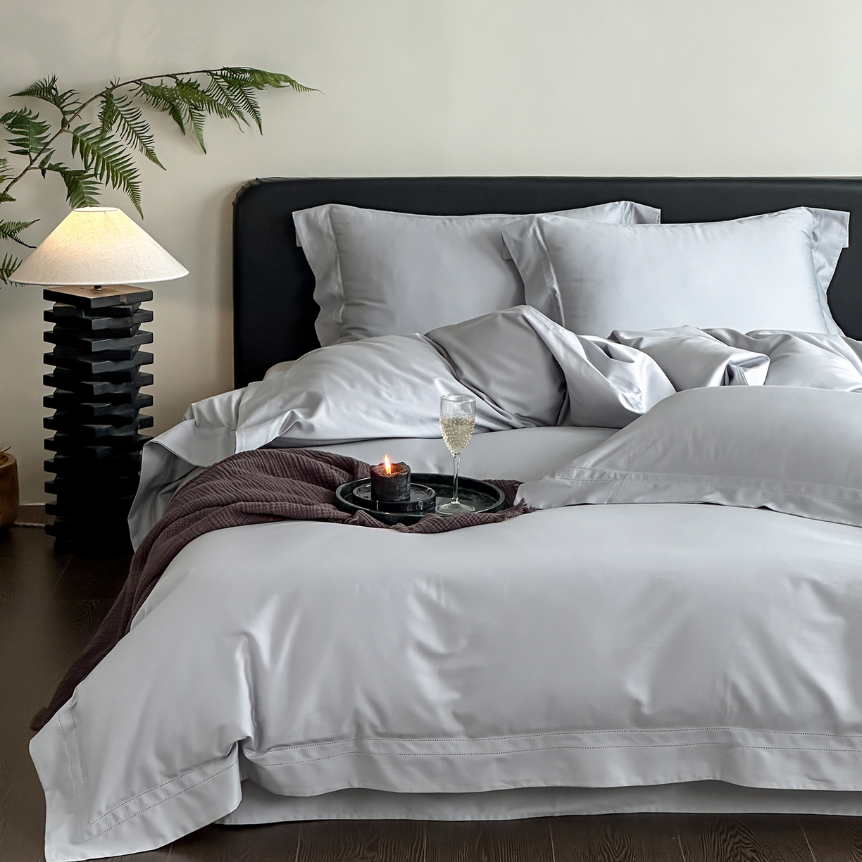 91家纺网 家纺一手货源 找家纺 （总）卡巴伦家纺 2026新款全棉安娜轻氧裸感棉亚朵同款四件套（控价标准号：398元 会员：-20元 如需快递盒需加5元）