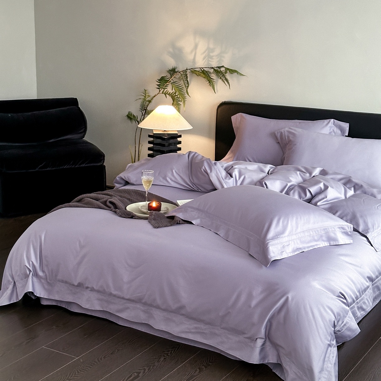 91家纺网 家纺一手货源 找家纺 （总）卡巴伦家纺 2026新款全棉安娜轻氧裸感棉亚朵同款四件套（控价标准号：398元 会员：-20元 如需快递盒需加5元）