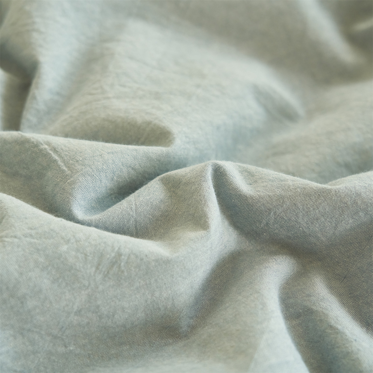 91家纺网 家纺一手货源 找家纺 恒爱家纺 2026新款全棉纯棉纯色双拼夏被四件套夏凉被空调被 绅士灰