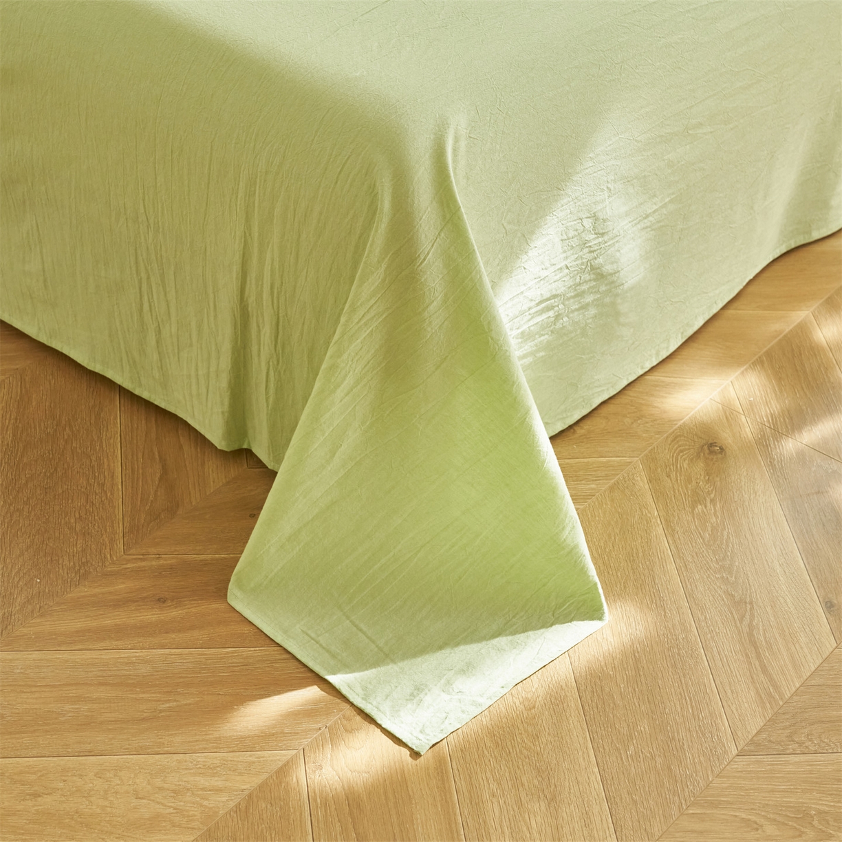 91家纺网 家纺一手货源 找家纺 恒爱家纺 2026新款全棉纯棉纯色双拼夏被四件套夏凉被空调被 香妃粉