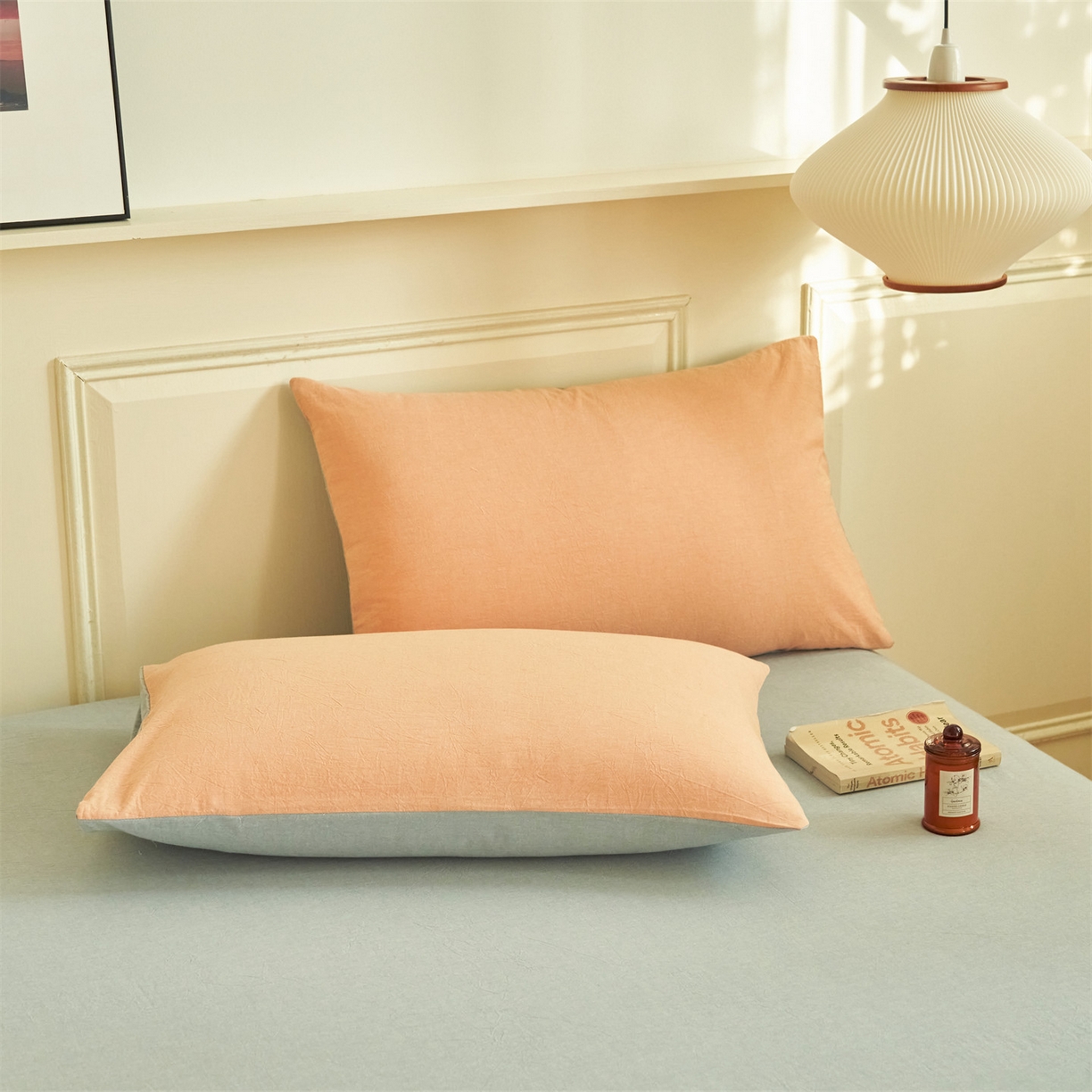 91家纺网 家纺一手货源 找家纺 恒爱家纺 2026新款全棉纯棉纯色双拼夏被四件套夏凉被空调被 美人玉