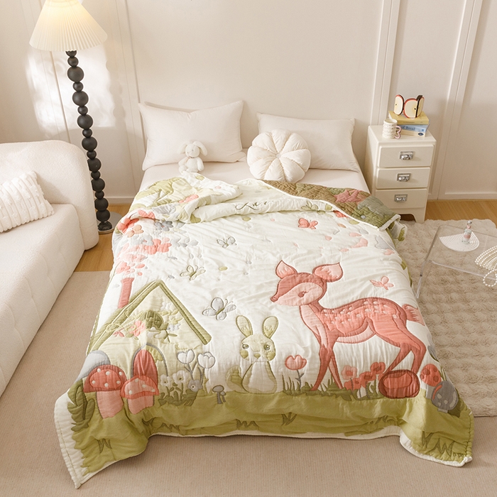 91家纺网 家纺一手货源 找家纺 （总）朴尔家纺-毛巾被 2026年纯棉云朵棉十层加厚清柔纱布泡芙被