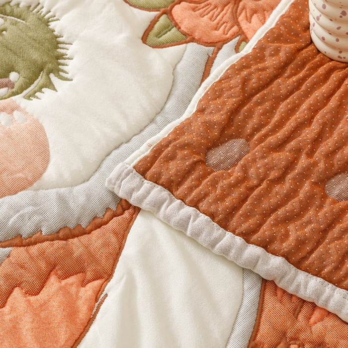 91家纺网 家纺一手货源 找家纺 朴尔家纺-毛巾被 2026年纯棉云朵棉十层加厚清柔纱布泡芙被 森林兔