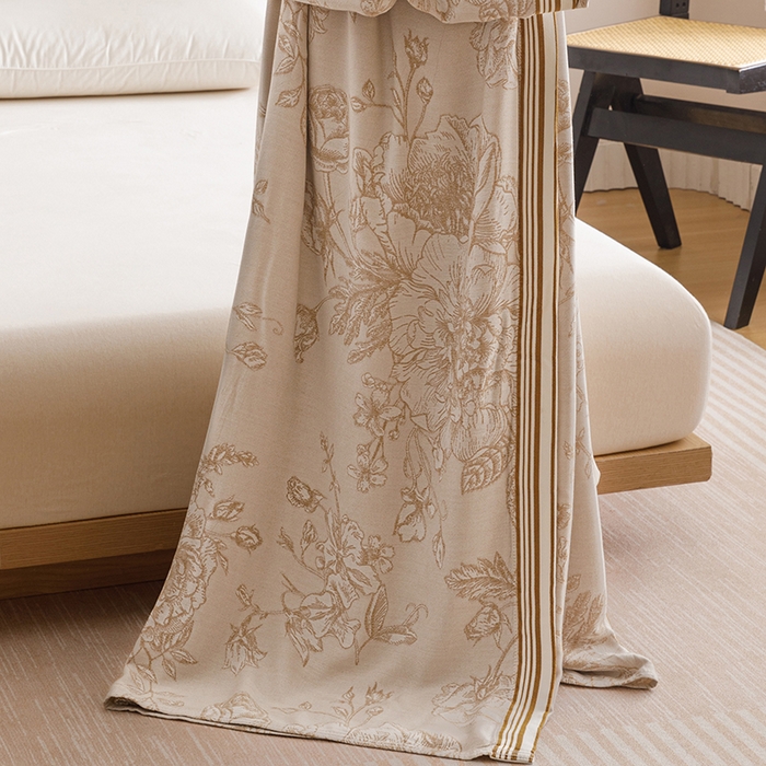 91家纺网 家纺一手货源 找家纺 （总）朴尔家纺-毛巾被 2026新款柔滑竹纤维双层纱布冷感毯毛巾被