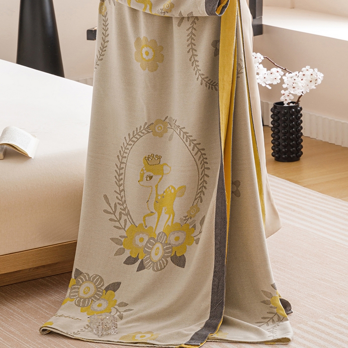 91家纺网 家纺一手货源 找家纺 （总）朴尔家纺-毛巾被 2026新款柔滑竹纤维双层纱布冷感毯毛巾被