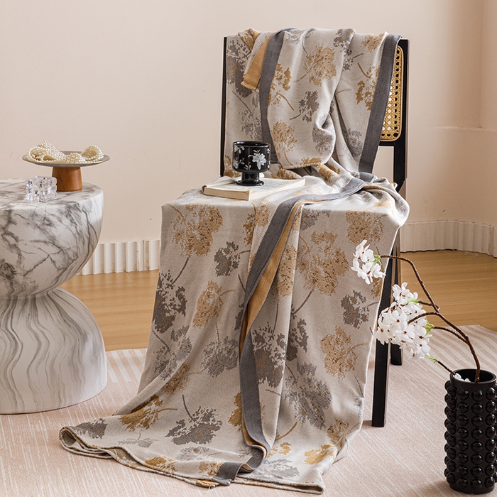 91家纺网 家纺一手货源 找家纺 朴尔家纺-毛巾被 2026新款柔滑竹纤维双层纱布冷感毯毛巾被 清然-灰