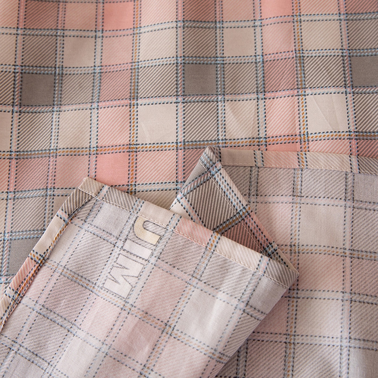 91家纺网 家纺一手货源 找家纺 八十八家纺 2026新款无印风全棉纯棉斜纹条格单床单床单单件单品床单 青居