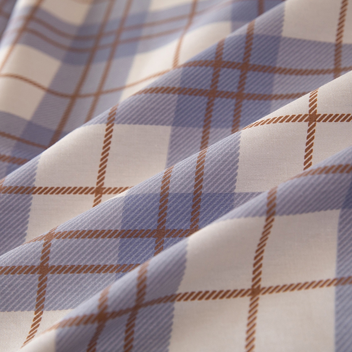 91家纺网 家纺一手货源 找家纺 八十八家纺 2026新款无印风全棉纯棉斜纹条格单床单床单单件单品床单 青岚