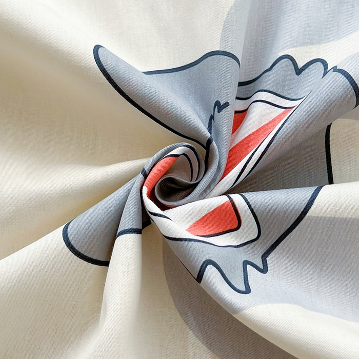 91家纺网 家纺一手货源 找家纺 爱诗诺家纺 2026新款100%全棉纯棉印花四件套【送货上门.多少都可以送】 波朗灰