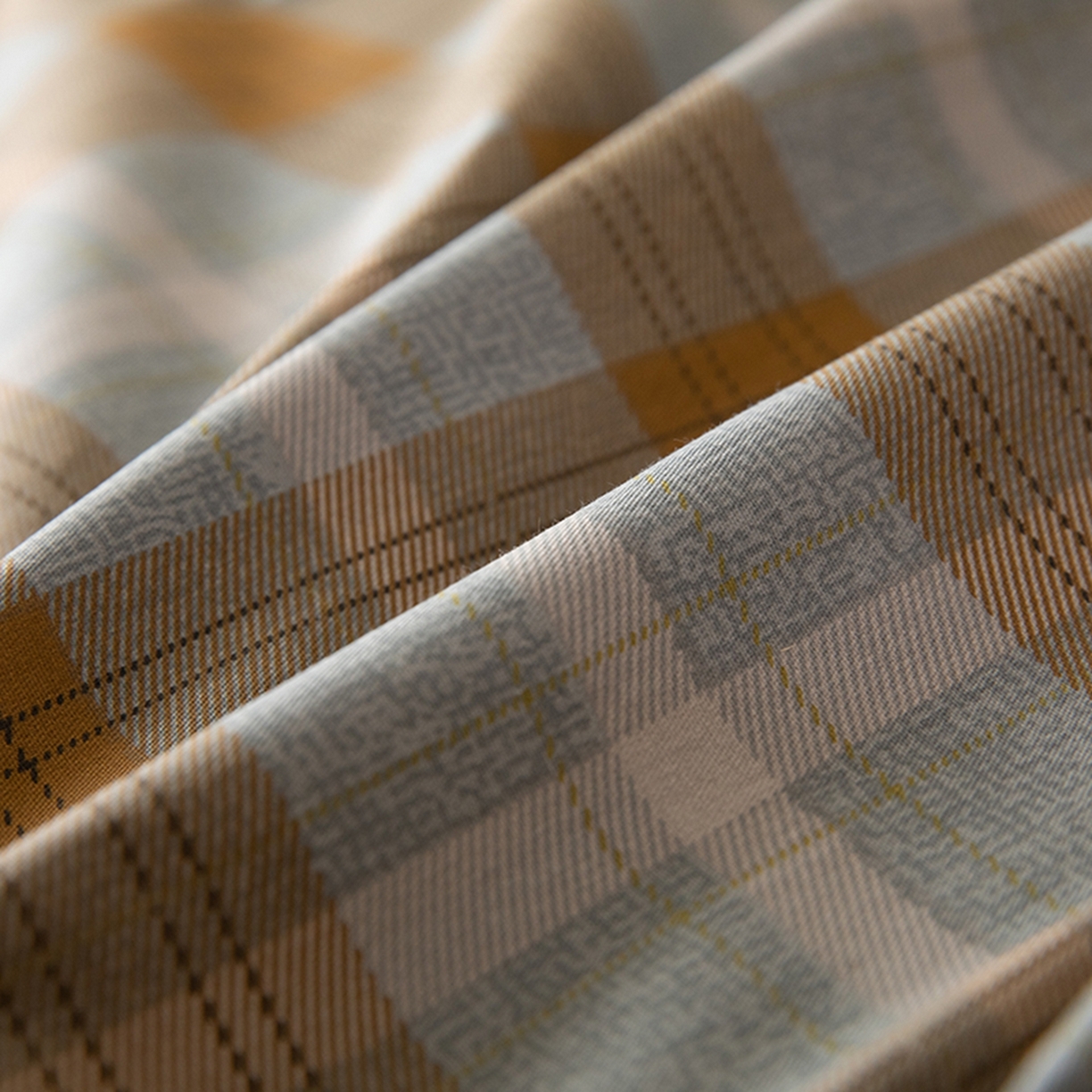 91家纺网 家纺一手货源 找家纺 八十八家纺 2026新款无印风全棉纯棉斜纹条格单床单床单单件单品床单 山墨