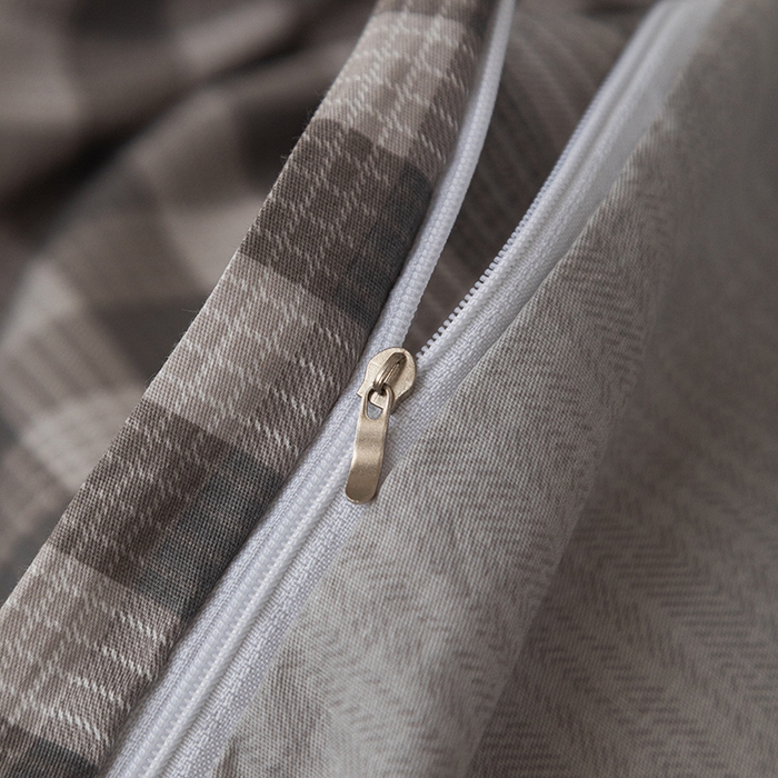 91家纺网 家纺一手货源 找家纺 爱诗诺家纺 2026新款100%全棉纯棉印花四件套【送货上门.多少都可以送】 优品阁-灰