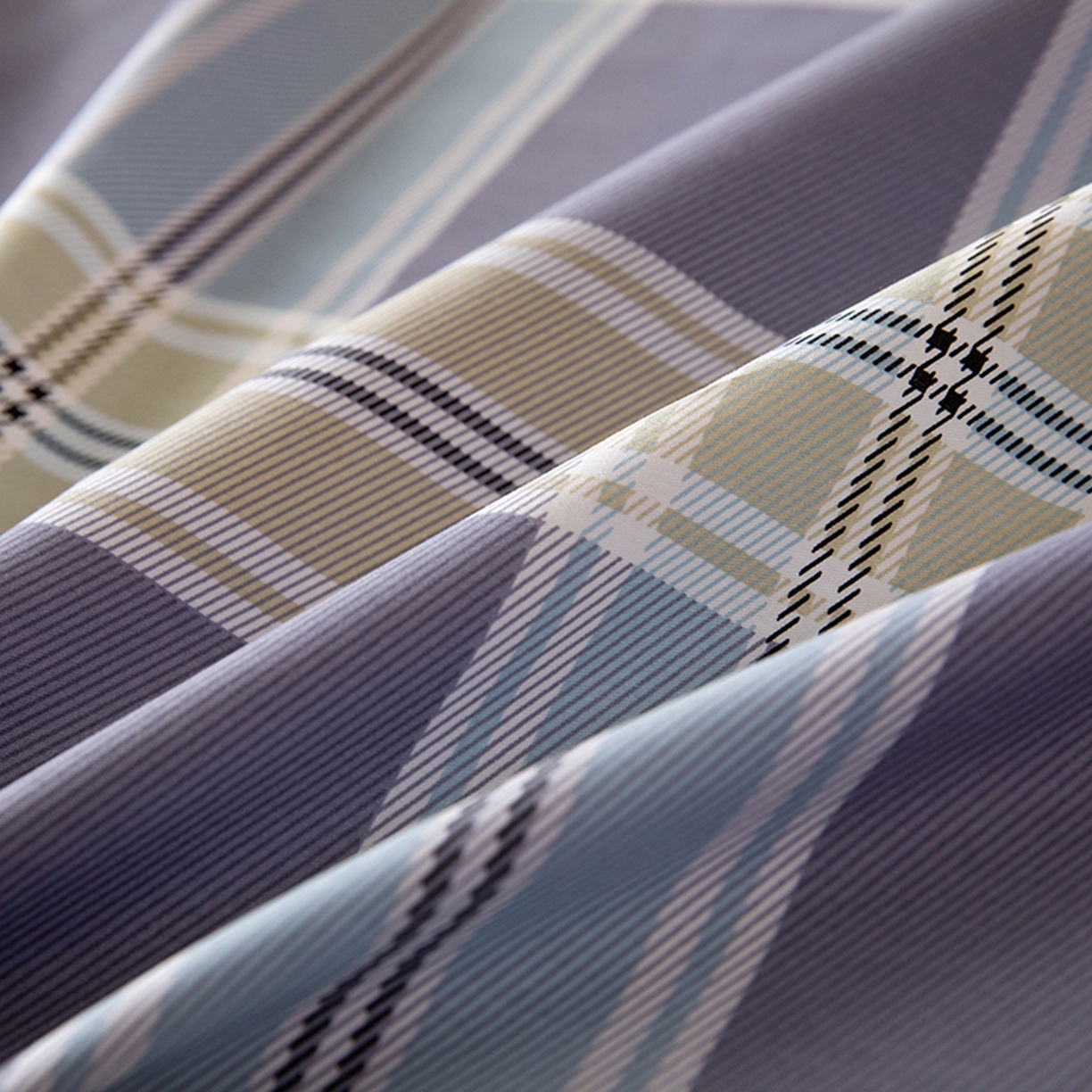 91家纺网 家纺一手货源 找家纺 八十八家纺 2026新款无印风全棉纯棉斜纹条格单床单床单单件单品床单 山月