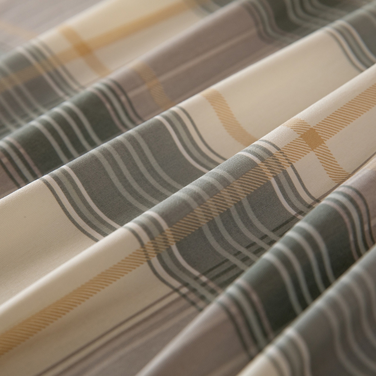 91家纺网 家纺一手货源 找家纺 八十八家纺 2026新款无印风全棉纯棉斜纹条格单床单床单单件单品床单 山竹