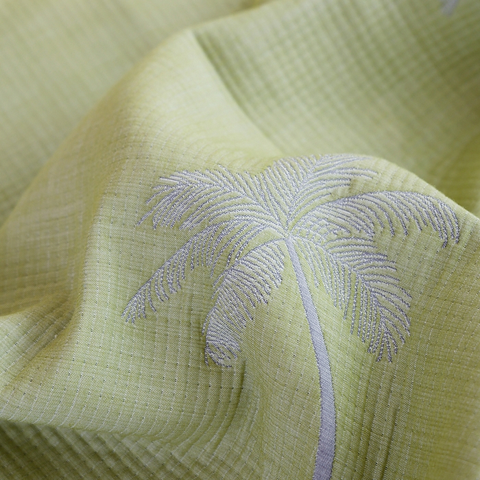 91家纺网 家纺一手货源 找家纺 朴尔家纺-毛巾被 2026新款柔绵绵风贝壳针复合工艺六层纱布毛巾被盖毯-朴尔经典款常年备货 海岛椰林-绿