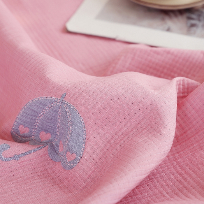 91家纺网 家纺一手货源 找家纺 朴尔家纺-毛巾被 2026新款柔绵绵风贝壳针复合工艺六层纱布毛巾被盖毯-朴尔经典款常年备货 晨雨-粉