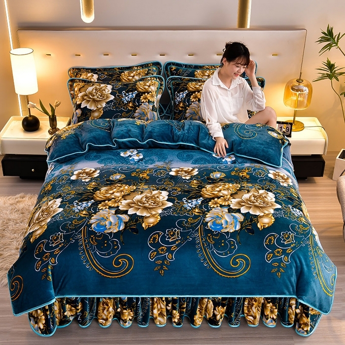 91家纺网 家纺一手货源 找家纺 （总推）诺梵家纺 2025新款8.5斤牛奶绒四件套金貂绒法莱绒水晶绒珊瑚绒