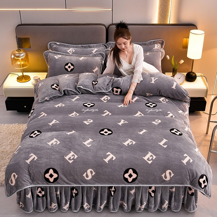 91家纺网 家纺一手货源 找家纺 （总推）诺梵家纺 2025新款8.5斤牛奶绒四件套金貂绒法莱绒水晶绒珊瑚绒