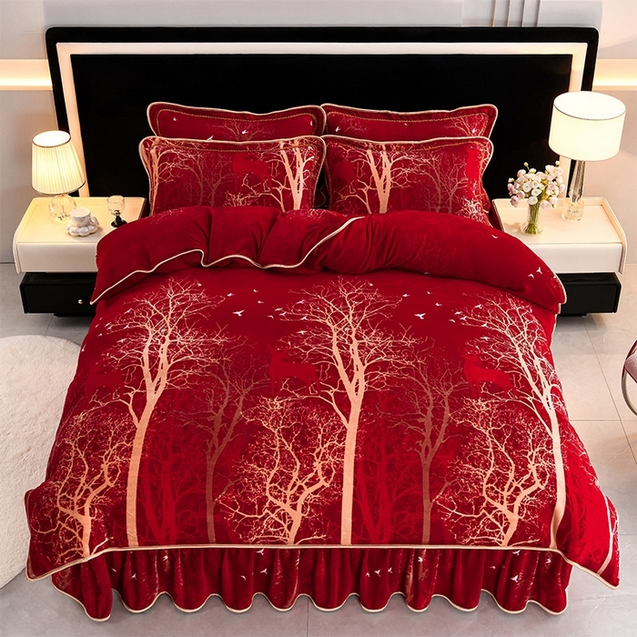 91家纺网 家纺一手货源 找家纺 （总推）诺梵家纺 2025新款8.5斤牛奶绒四件套金貂绒法莱绒水晶绒珊瑚绒