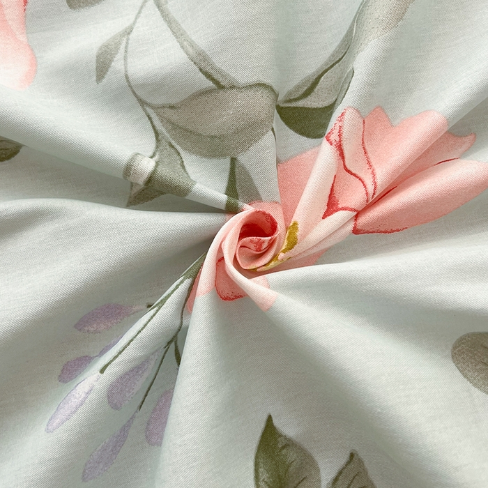 91家纺网 家纺一手货源 找家纺 爱诗诺家纺 2026新款100%全棉纯棉床单单件床单单品单床单【送货上门.多少都可以送】 云想花荣绿