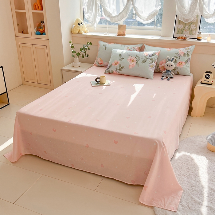 91家纺网 家纺一手货源 找家纺 爱诗诺家纺 2026新款100%全棉纯棉单被套被套单件单品被套【送货上门.多少都可以送】 云想花荣绿