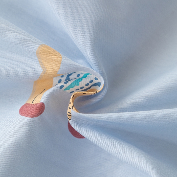 91家纺网 家纺一手货源 找家纺 爱诗诺家纺 2026新款100%全棉纯棉单被套被套单件单品被套【送货上门.多少都可以送】 可爱修狗-蓝