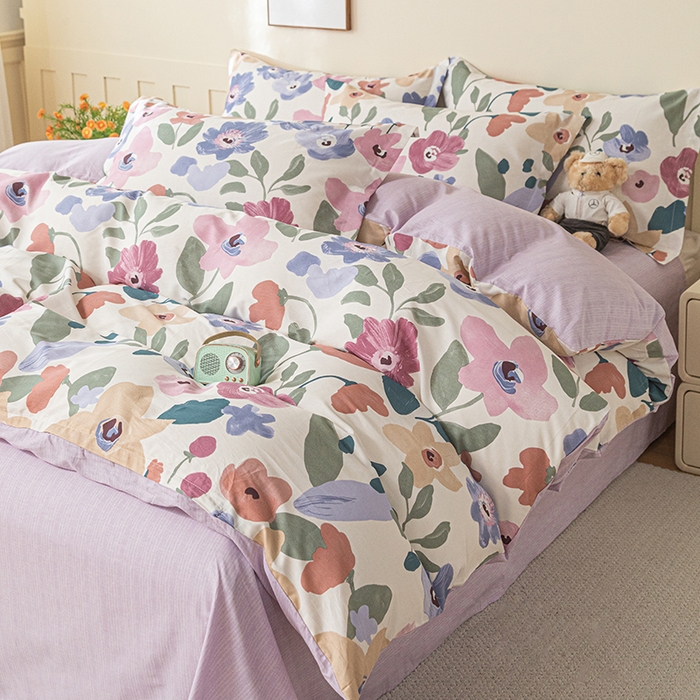 91家纺网 家纺一手货源 找家纺 爱诗诺家纺 2026新款100%全棉纯棉单被套被套单件单品被套【送货上门.多少都可以送】 苏林