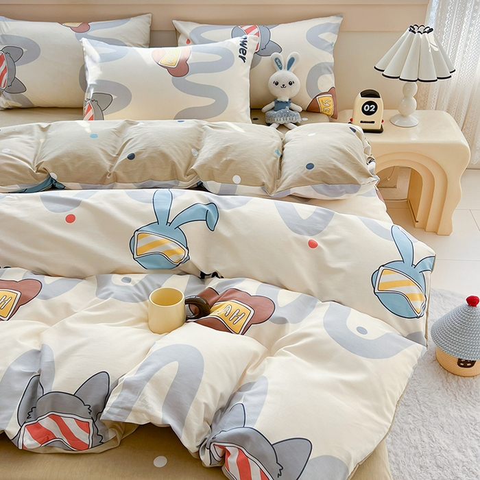 91家纺网 家纺一手货源 找家纺 爱诗诺家纺 2026新款100%全棉纯棉单被套被套单件单品被套【送货上门.多少都可以送】 波朗灰