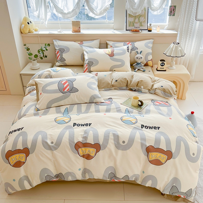 91家纺网 家纺一手货源 找家纺 爱诗诺家纺 2026新款100%全棉纯棉单被套被套单件单品被套【送货上门.多少都可以送】 波朗灰