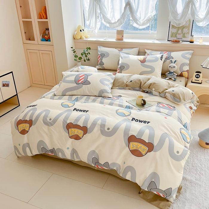 91家纺网 家纺一手货源 找家纺 爱诗诺家纺 2026新款100%全棉纯棉单被套被套单件单品被套【送货上门.多少都可以送】 波朗灰