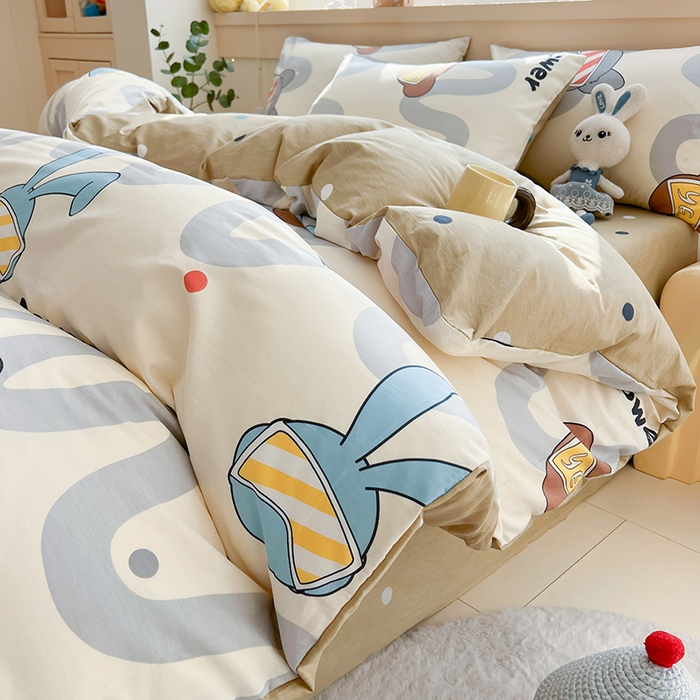 91家纺网 家纺一手货源 找家纺 爱诗诺家纺 2026新款100%全棉纯棉单被套被套单件单品被套【送货上门.多少都可以送】 波朗灰