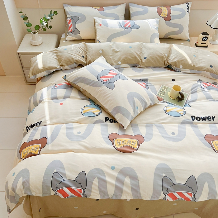 91家纺网 家纺一手货源 找家纺 爱诗诺家纺 2026新款100%全棉纯棉单被套被套单件单品被套【送货上门.多少都可以送】 波朗灰