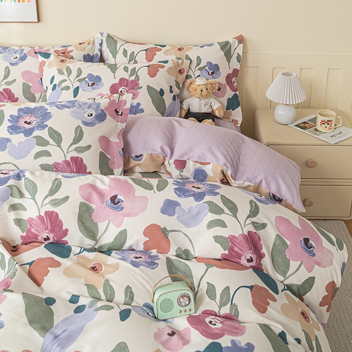 91家纺网 家纺一手货源 找家纺 爱诗诺家纺 2026新款100%全棉纯棉单被套被套单件单品被套【送货上门.多少都可以送】 苏林