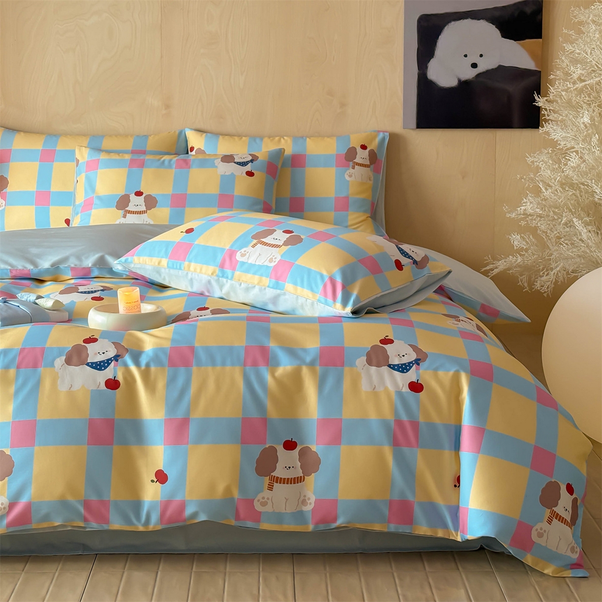 91家纺网 家纺一手货源 找家纺 （总）典曼家纺 2026新款纯棉四件套高级100Pro全棉贡缎卡通四件套