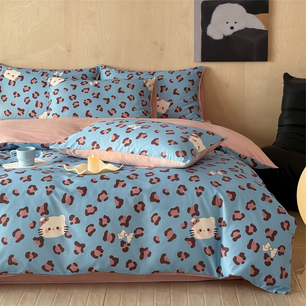 91家纺网 家纺一手货源 找家纺 （总）典曼家纺 2026新款纯棉四件套高级100Pro全棉贡缎卡通四件套