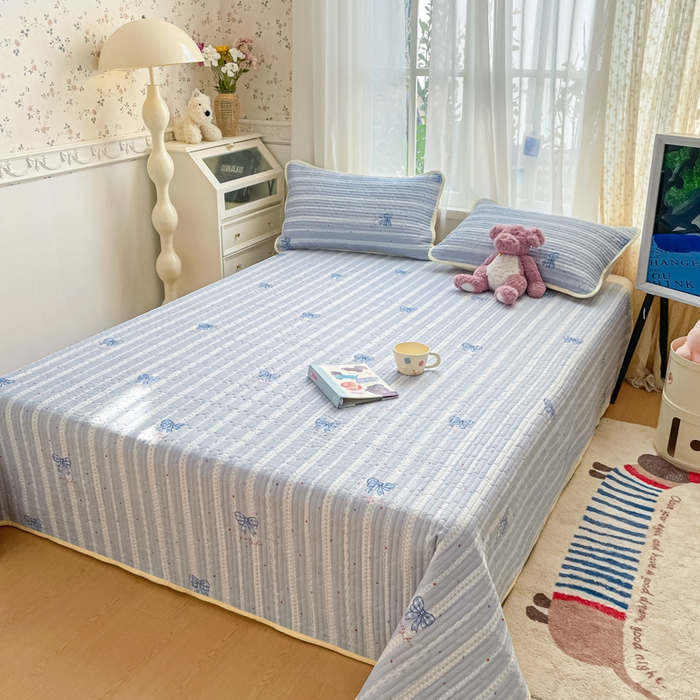 91家纺网 家纺一手货源 找家纺 老帅的工厂店 2026新款A类云感双层纱7A抗菌床盖夏被四件套系列 碟织