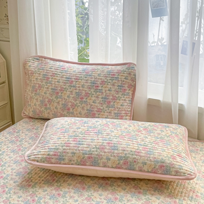 91家纺网 家纺一手货源 找家纺 老帅的工厂店 2026新款A类云感双层纱7A抗菌床盖夏被四件套系列 花蔓