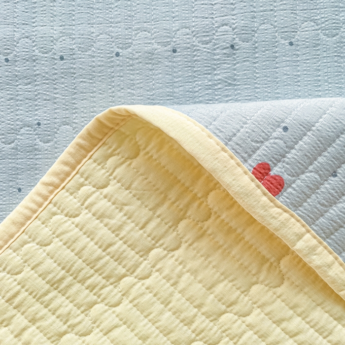 91家纺网 家纺一手货源 找家纺 老帅的工厂店 2026新款A类云感双层纱7A抗菌床盖夏被四件套系列 兔眠