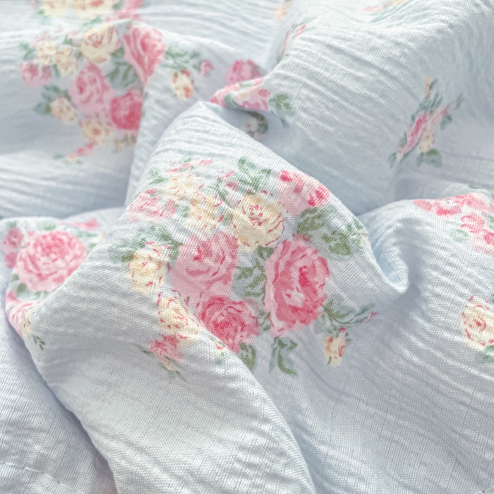 91家纺网 家纺一手货源 找家纺 老帅的工厂店 2026新款A类云感双层纱7A抗菌单品床盖系列 花漾