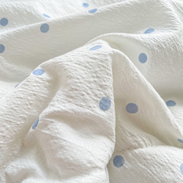 91家纺网 家纺一手货源 找家纺 老帅的工厂店 2026新款A类云感双层纱7A抗菌单品床盖系列 海盐波波