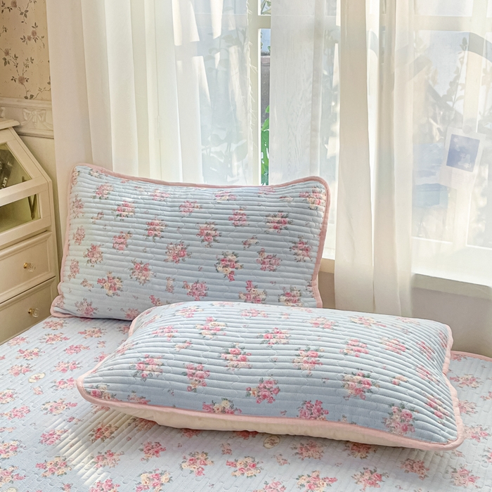 91家纺网 家纺一手货源 找家纺 老帅的工厂店 2026新款A类云感双层纱7A抗菌单品床盖系列 花漾