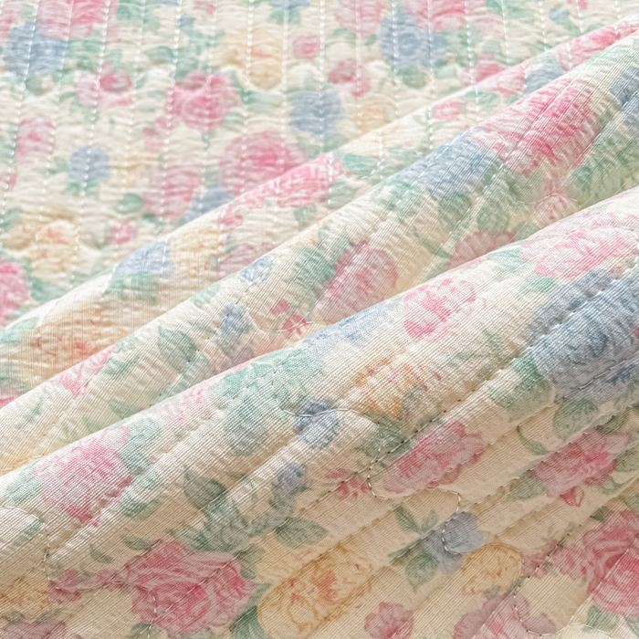 91家纺网 家纺一手货源 找家纺 老帅的工厂店 2026新款A类云感双层纱7A抗菌单品床盖系列 花蔓