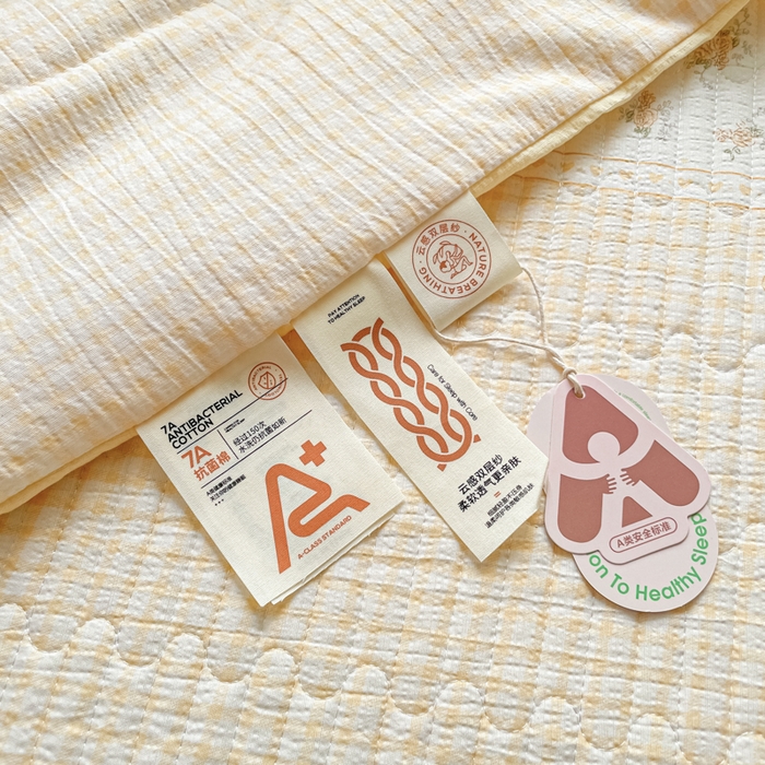 91家纺网 家纺一手货源 找家纺 老帅的工厂店 2026新款A类云感双层纱7A抗菌单品床盖系列 暖花