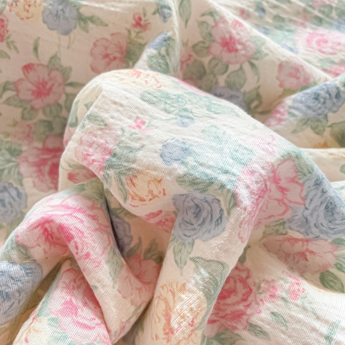 91家纺网 家纺一手货源 找家纺 老帅的工厂店 2026新款A类云感双层纱7A抗菌单品床盖系列 花蔓