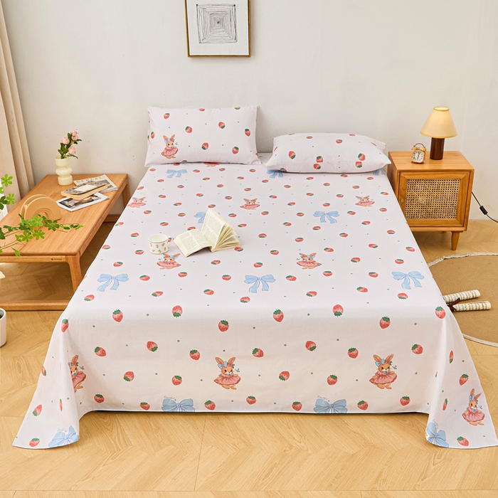 91家纺网 家纺一手货源 找家纺 （总）首爱家纺 2026新款爆款印花原棉老粗布床单