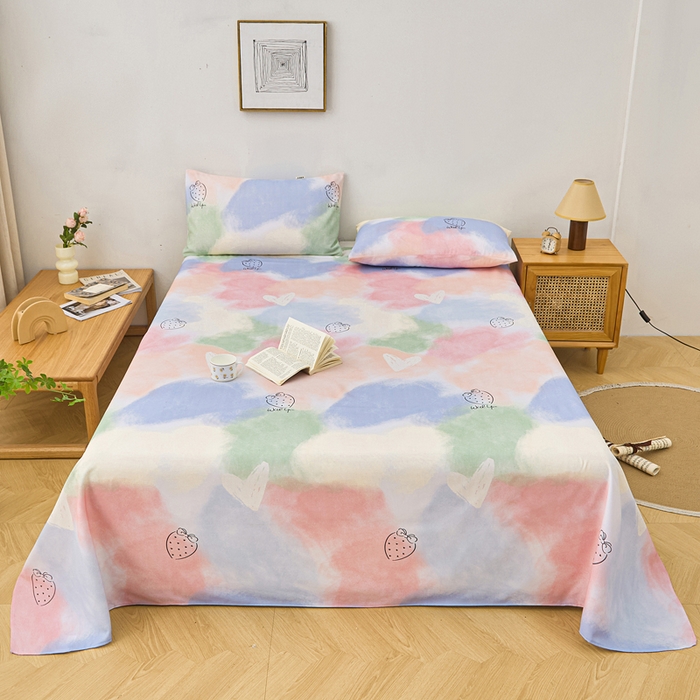 91家纺网 家纺一手货源 找家纺 （总）首爱家纺 2026新款爆款印花原棉老粗布床单