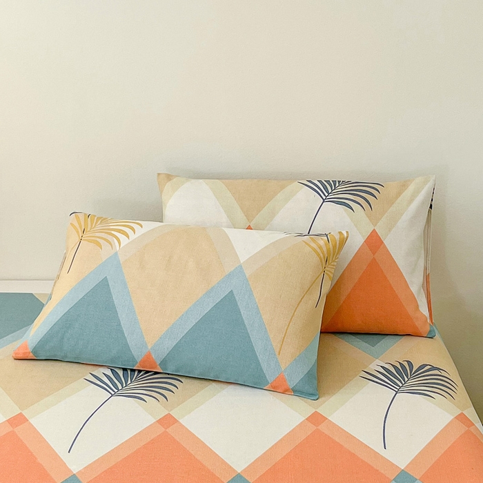 91家纺网 家纺一手货源 找家纺 首爱家纺 2026新款爆款印花原棉老粗布床单 南风