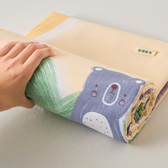 91家纺网 家纺一手货源 找家纺 首爱家纺 2026新款爆款印花原棉老粗布床单 暖心绒语